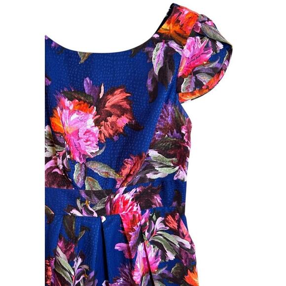 Anthropologie Moulinette Soeurs Rosado Blue Floral Sheath Dress Sz 4 Pockets EC - Picture 3 of 16